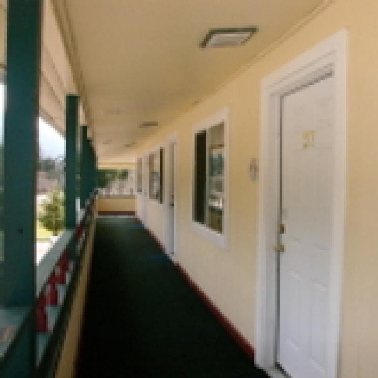 The upstairs veranda